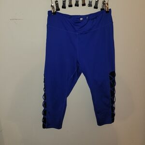 Xersion Blue Kids Leggings with Black Accents
